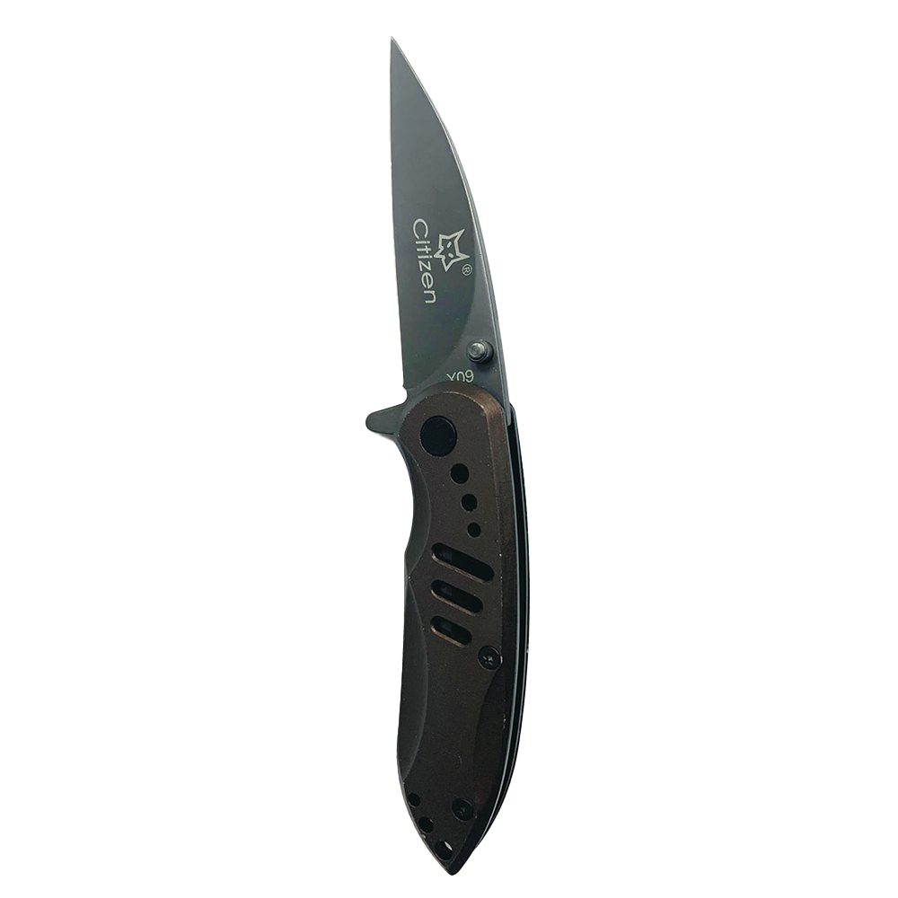 D9 Tactical 60X Black Fiberglass Handle Folding Tactical Pocket Knives
