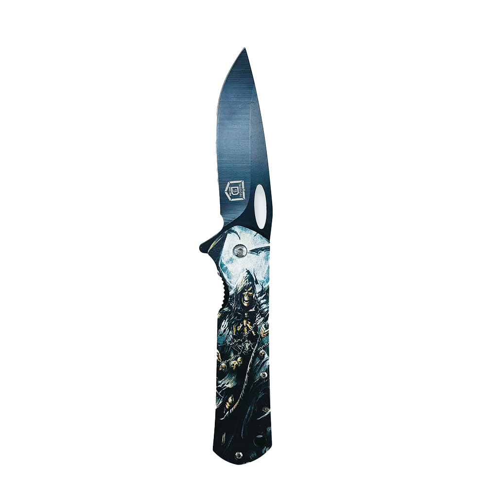 D9 Tactical JF198F Gangster pattern Handle Folding Tactical Pocket
